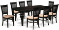 East West Furniture LGVA9-BLK-C 9 Piece Kitchen Table Set Includes a Rectangle by EastWestFurniture