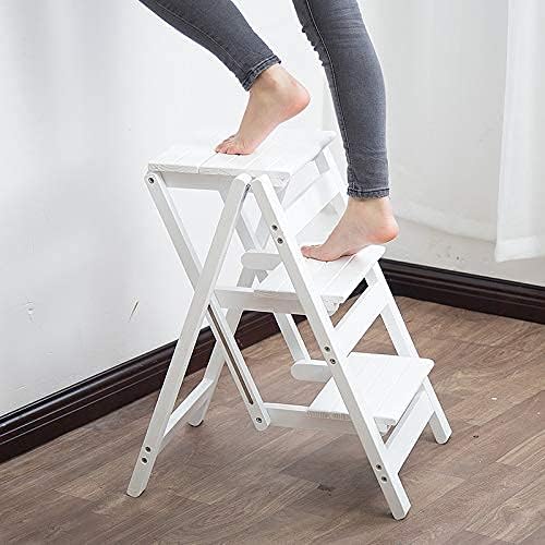 KINGBO Step Stool for Adults/Step Ladder/Counter Chair, 3-Step Folding Portable - Image 6