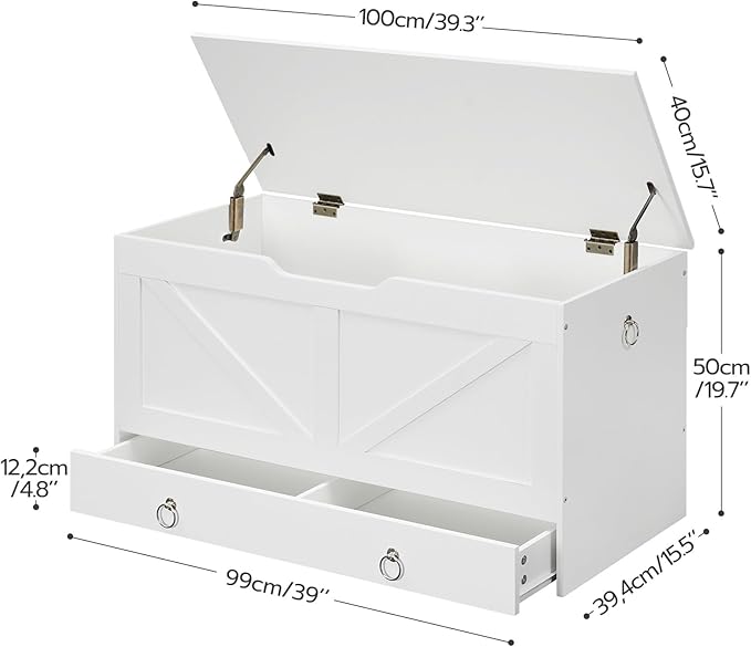 HOOBRO Storage Chest, 39.3" Toy Chest - Image 3