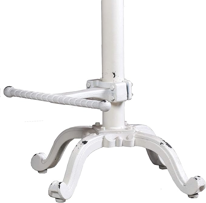 Topower Industrial Retro Vintage Farm Wooden Tractor Stool Kitchen Swivel - Image 6