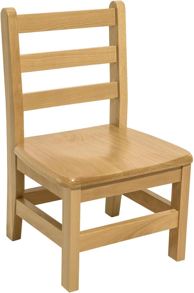 Kids Wooden Chair Set, Fully Assembled Youth Ladderback Wood Chairs - Image 3