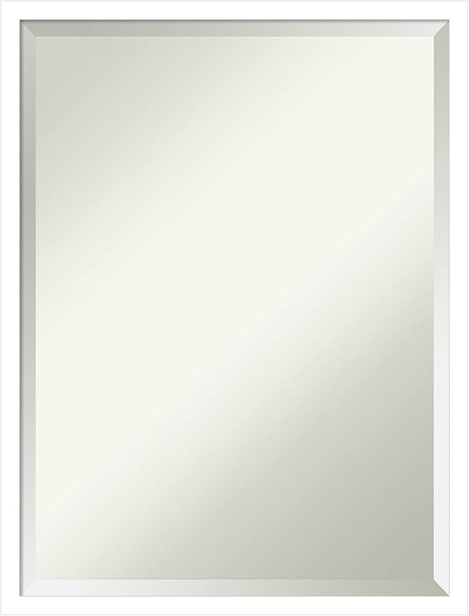 Amanti Art White Bathroom Mirror by AmantiArt