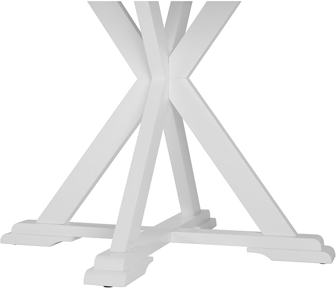 Bush Furniture Round Dining Table, 45 inch Trestle Design, Modern Transitional - Image 8