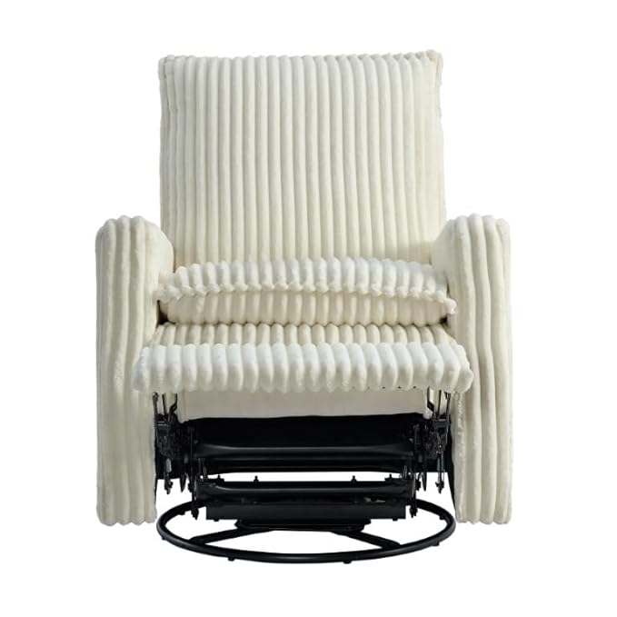 Oxford Baby Uptown Upholstered Swivel Glider and Recliner Nursery Chair - Image 5