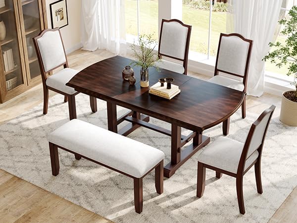 Ball & Cast 60"-78" Extendable Farmhouse Dining-Table - Image 4