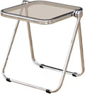 16.2" × 14.1" Acrylic Folding Table, Small Lightweight End Table by HYYTEIBL