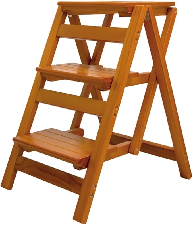 Wooden Step Stool for Adults/Folding stools Wood Step Ladder/Lightweight Step by Unknown