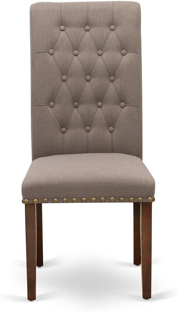 East West Furniture BRP3T18 Bremond Parson Kitchen Chairs - Image 4