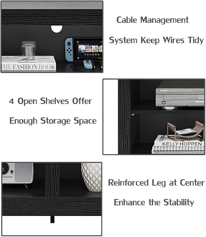 Panana TV Stand, Classic 4 Cubby TV Stand - Image 7