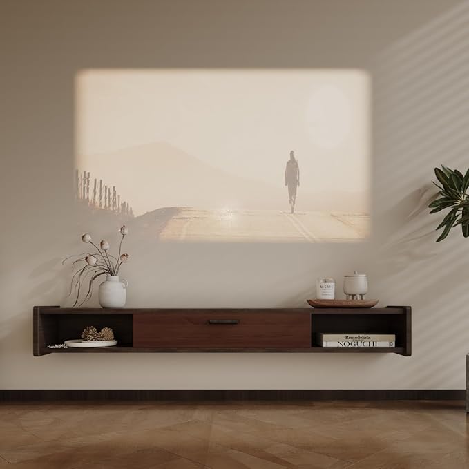 70'' Floating TV Stand, Wall Mounted TV Console, Floating TV Cabinet, Under TV - Image 3