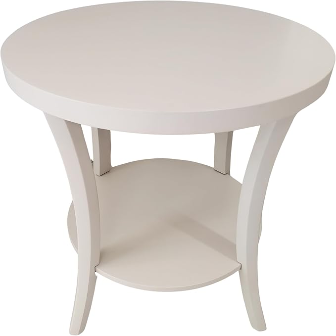 Roundhill Furniture Perth Contemporary Round End Table - Image 5