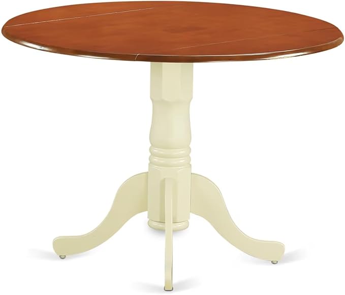 East West Furniture DLAN5-BMK-W 5 Piece Kitchen Table & Chairs Set Includes a - Image 4