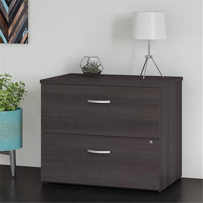 Bush Business Furniture Studio C 2 Drawer Lateral File Cabinet in Storm Gray - Image 2