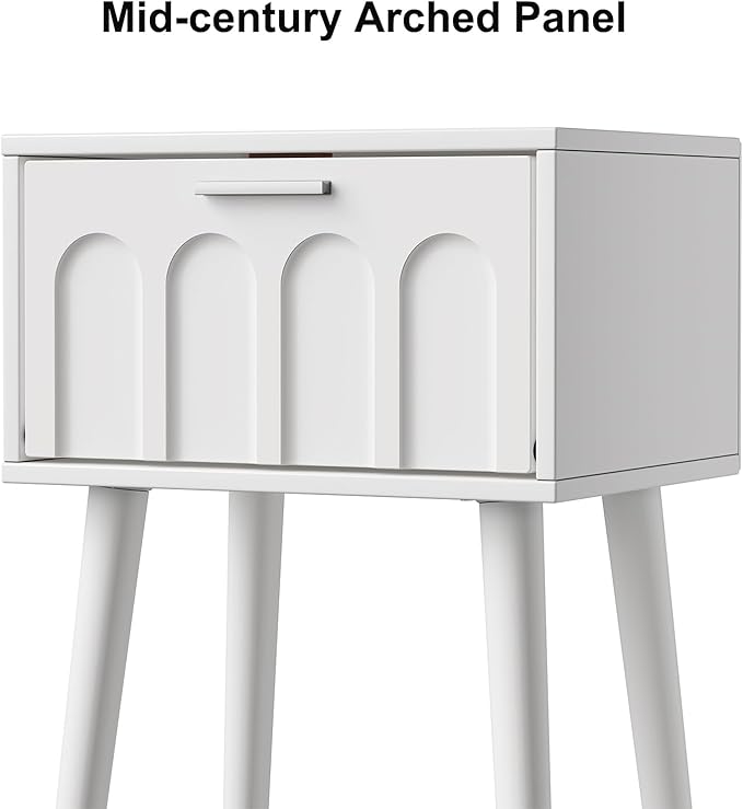 LAATOOREE Nightstand Set of 2, Small Bed Side Table - Image 6