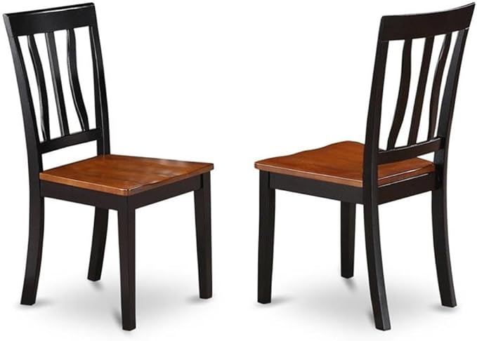 East West Furniture QUAN9-BCH-W 9 Piece Kitchen Table & Chairs Set Includes a - Image 4