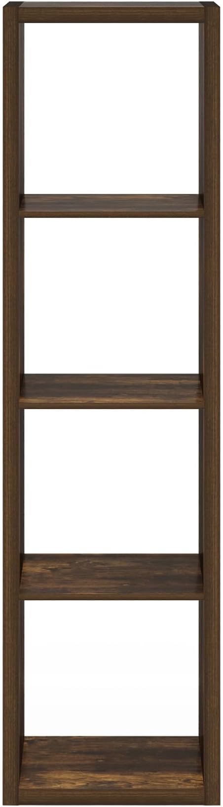 Furinno Cubicle Open Back Decorative Verticle Cube Storage Organizer, Amber Pine - Image 9