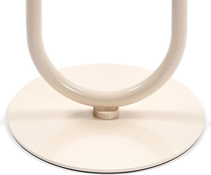 Lantern-Shaped Metal End Table, Small Round Side Accent Pedestal Modern Coffee - Image 7