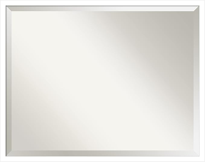 Amanti Art White Bathroom Mirror by AmantiArt