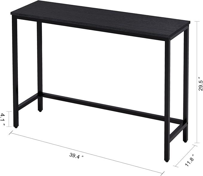 39.4” Console Table, Hallway Entrance Table Sofa Table Behind Couch, - Image 7