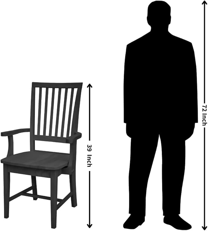 IC International Concepts Mission Side Chair - Image 11