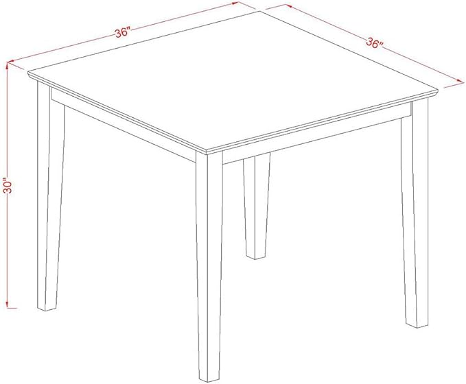 East West Furniture OXSI3-MAH-35 3 Piece Dining Room Furniture Set Contains a - Image 10