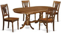 East West Furniture PLAI5-SBR-W 5 Piece Dining Room Furniture Set Includes an by EastWestFurniture