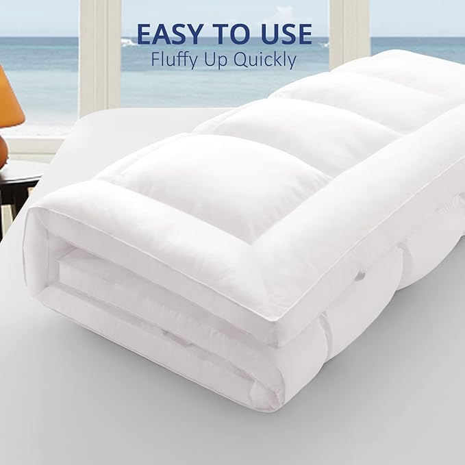 ELEMUSE 1300 GSM Overfilled Mattress Topper Queen - Image 9