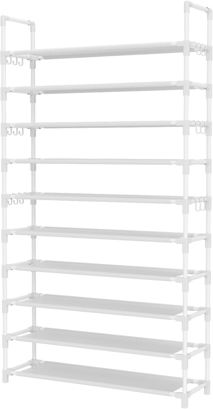 Tall Shoe Rack 10 Tier Shoe Organizer Large Shoe Shelf - Image 8
