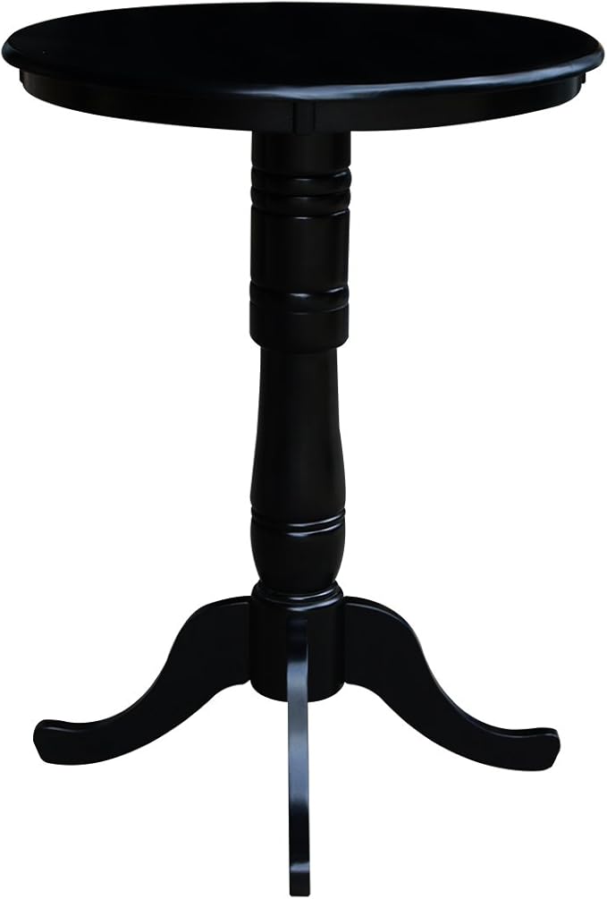 International Concepts 30" Round Top Pedestal Table, Bar Height-40.9" - Image 3