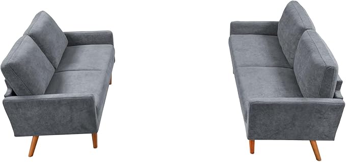 Kent 2 Piece Velvet Sofa and Loveseat Set, European Style - Image 6