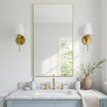 20x36 Inch Gold Bathroom Mirror by LEDLUX