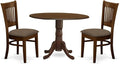 East West Furniture DLVA3-ESP-C 3 Piece Kitchen Table & Chairs Set Contains a by EastWestFurniture