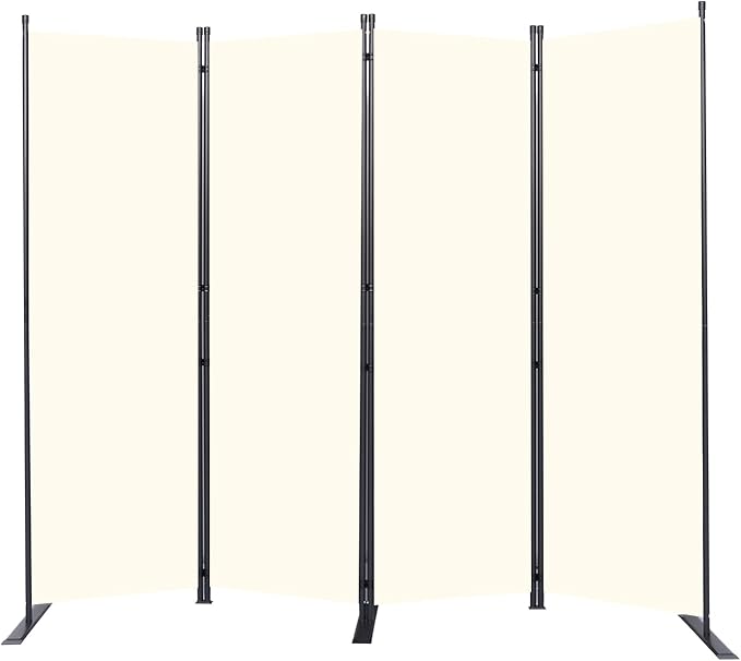 Room Divider 6FT Portable Room Dividers and Folding Privacy Screens, 4 Panel by HOMSCREENER
