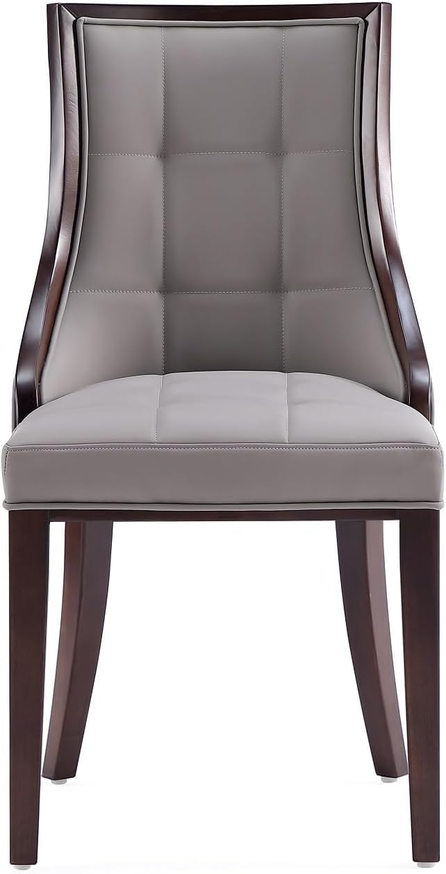 Manhattan Comfort Fifth Avenue Faux Leather Dining Chairs, Parsons Accent - Image 5