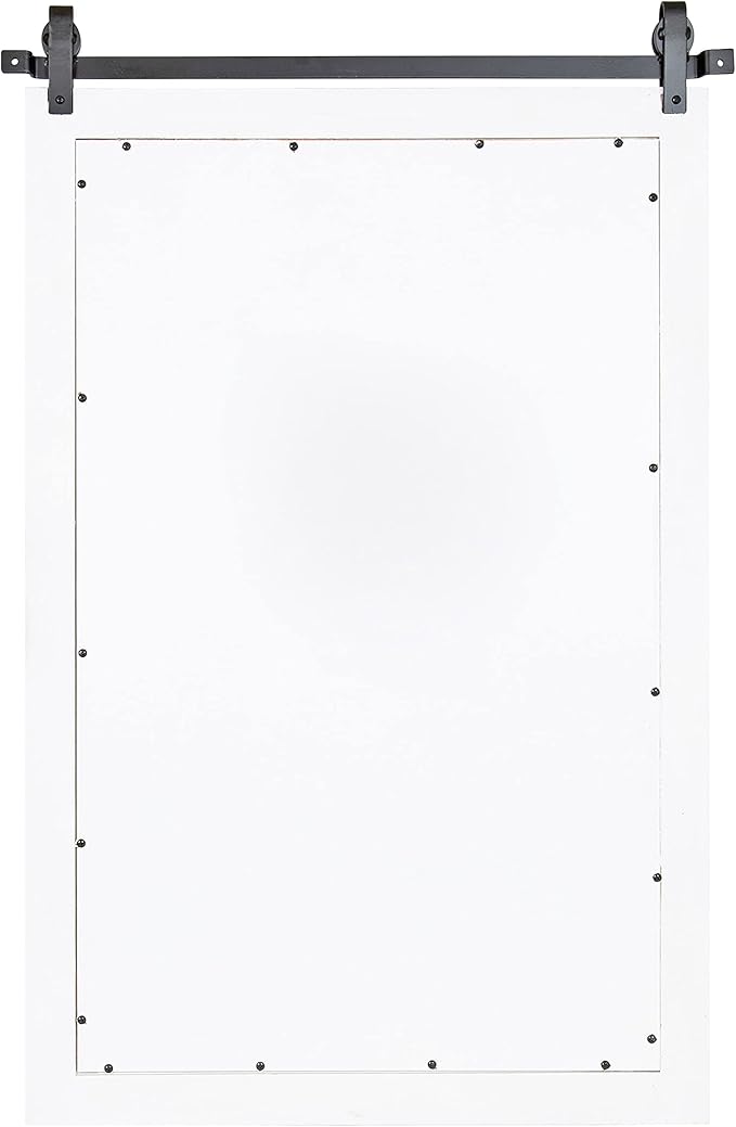Kate and Laurel Cates Farmhouse Wood Framed Wall Mirror, 24 x 38, Barn - Image 6