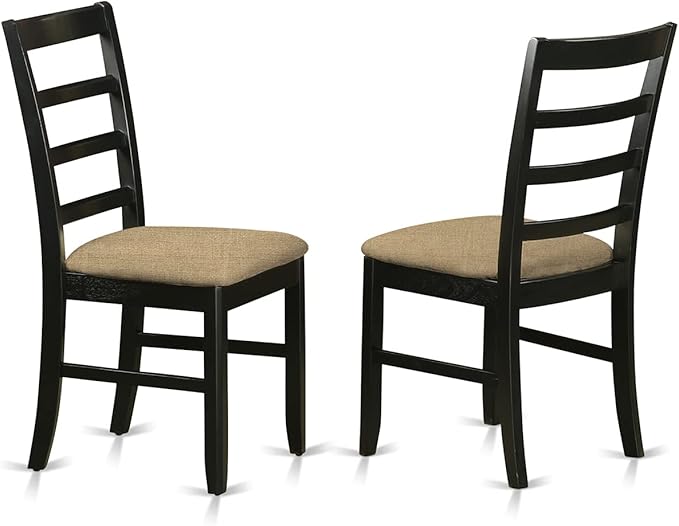 East West Furniture DLPF3-BCH-C 3 Piece Dining Set Contains a Round Dining Room - Image 4