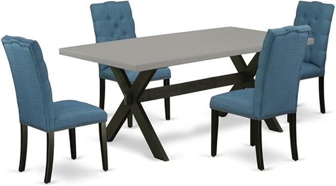 East West Furniture X697EL121-5 5 Piece Dining Room Table Set Includes a by EastWestFurniture