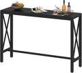 BON AUGURE Bar Table, 55 in Counter Height Pub Table, Tall Narrow Behind Couch by BONAUGURE