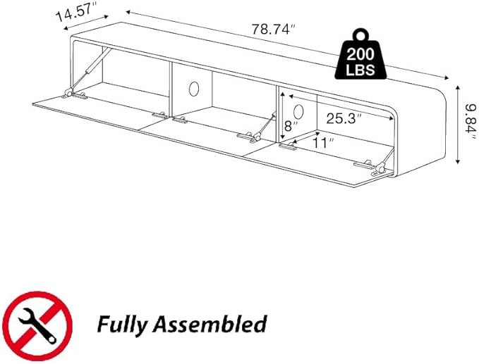 Minimalist Floating TV Stand - Image 4