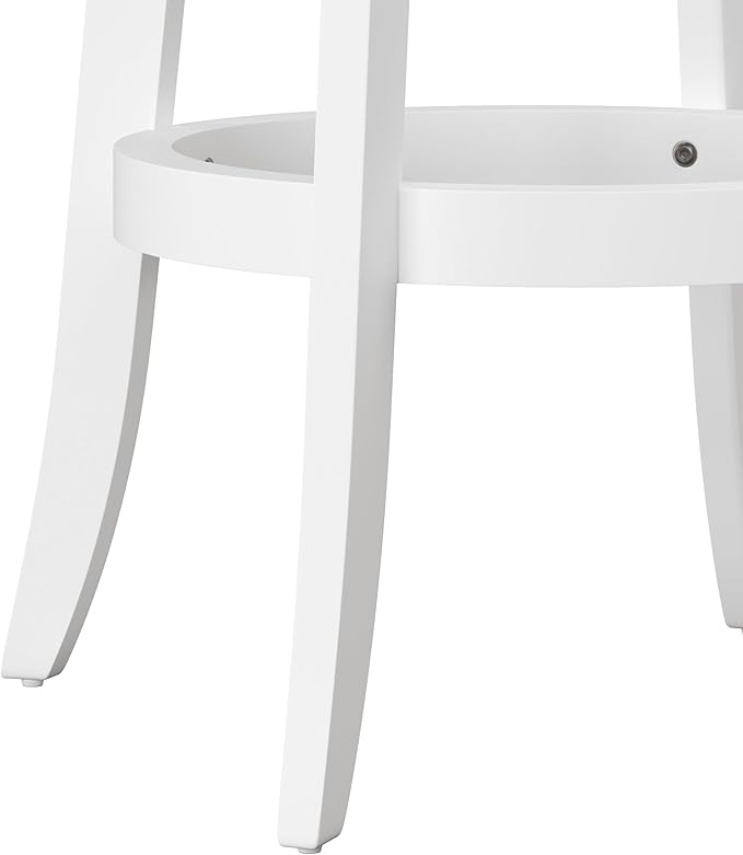 HILLSDALE Presque ISLE Wood Counter Height Swivel Stool White - Image 8