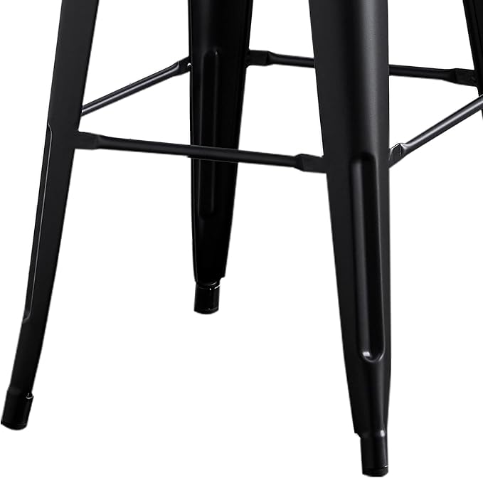 AC Pacific 30” Metal Barstool Set of 4 – Country Rustic Style - Image 8