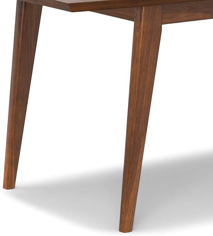 SIMPLIHOME Draper Extendable Dining Table, Solid Wood Walnut Veneer in Walnut - Image 12