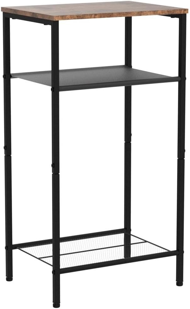 Hoctieon 2-Set 3 Tier End Table, Telephone Table Set of 2, Tall Side Table - Image 5