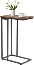 C-Shaped End Table, for Living Room, Small Spaces, TV Tray Couch Side Tables by fusehome