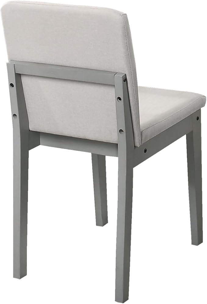 Poundex 5 Piece Dining Set in Gray - Image 4