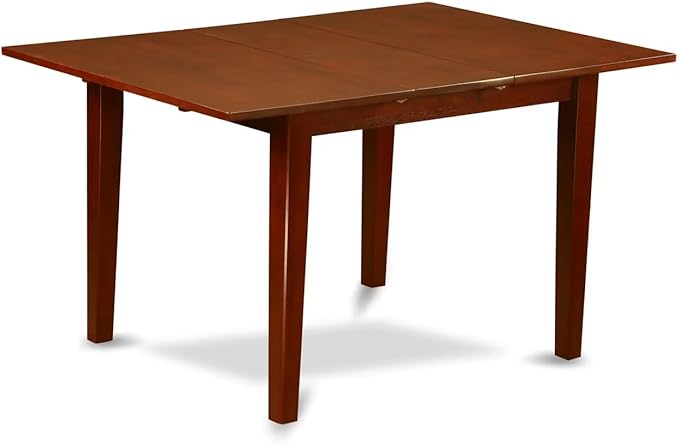 East West Furniture PSNO6C-MAH-W 6 Piece Kitchen Table & Chairs Set Contains a - Image 5