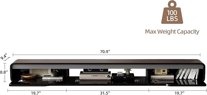 High Gloss Floating TV Stand - Image 4
