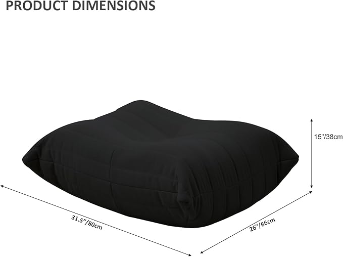 Luxury Ottomans, Modern Square Foot Rest - Image 2