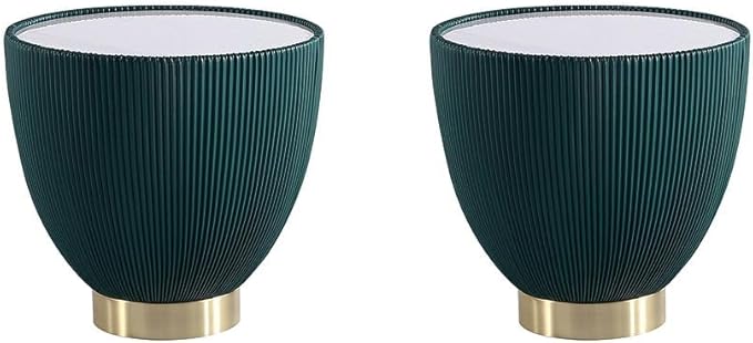 Manhattan Comfort Anderson Modern 18" Round End Table 2.0 | Ceramic Marble by ManhattanComfort