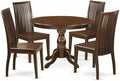 East West Furniture HBIP5-MAH-W 5 Piece Kitchen Table & Chairs Set Includes a by EastWestFurniture